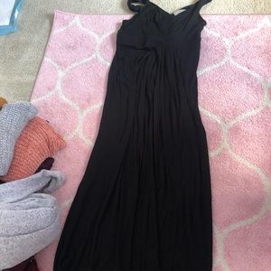 Loft black maxi dress